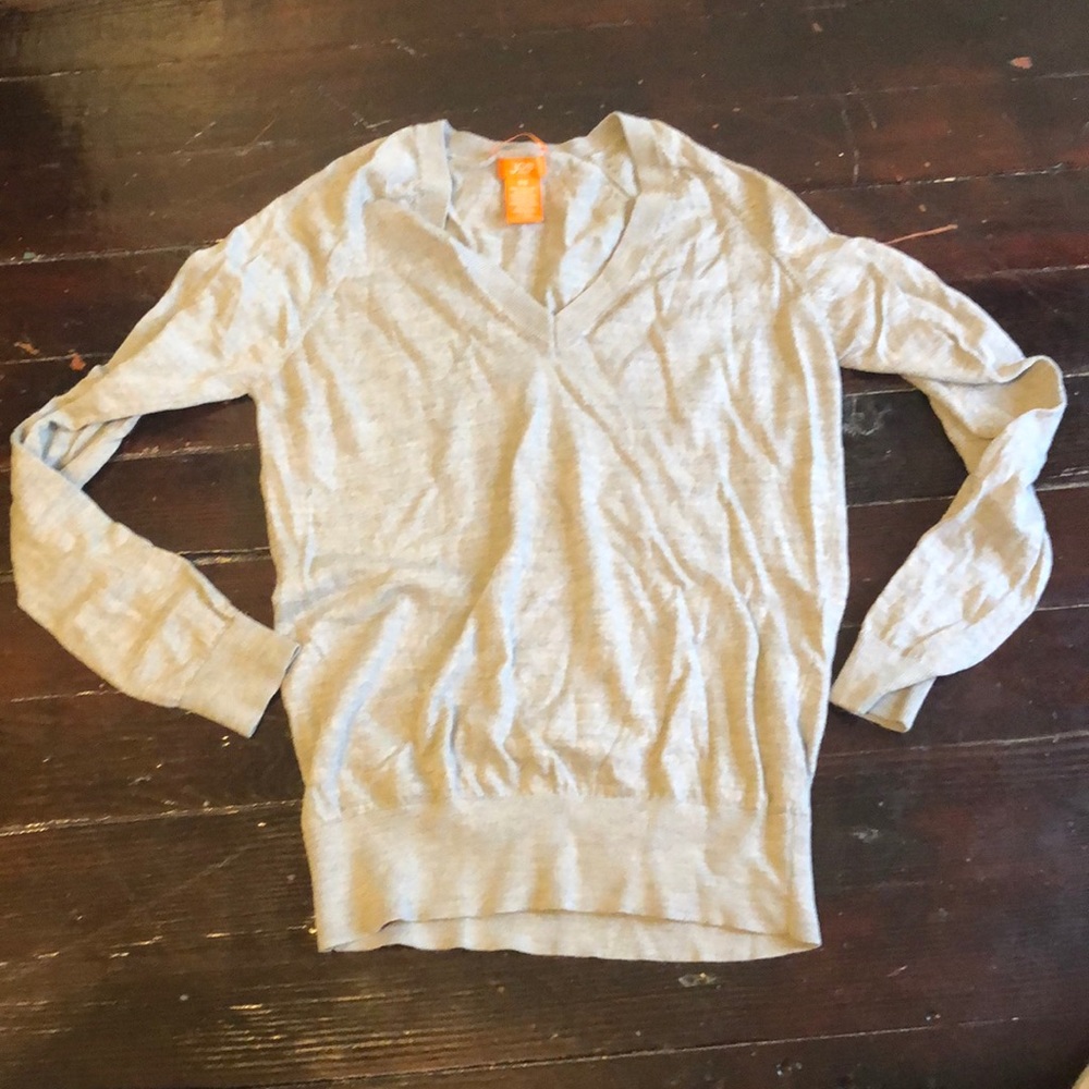 Joe Fresh Women’s Grey V-Neck Sweater Sz S/P